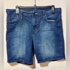 Calvin Klein Jeans Indigo Denim Shorts Size-30